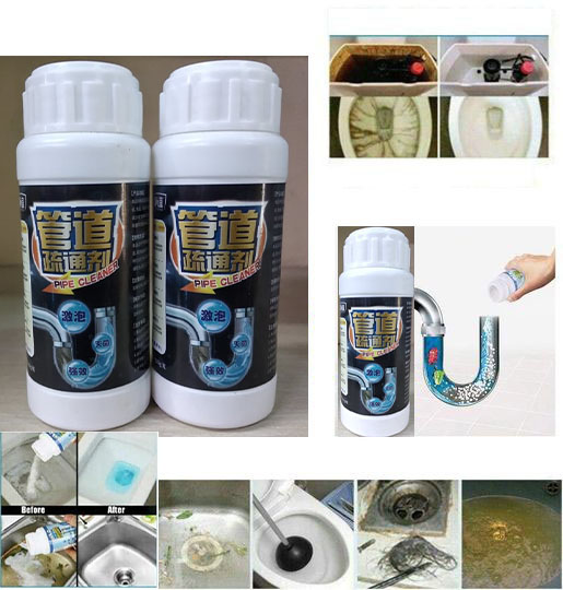110g Powerful Drain And Sink Cleaner Powder - Cleaner Agents Sink & Toilet Foaming Sterilizes Pipes Cleaner