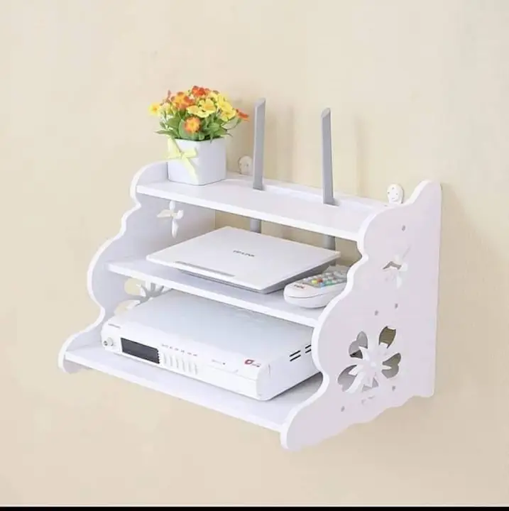 Multifunctional Wall Router Stand -3 layer Router storage Stand Set Top Box Stand Big