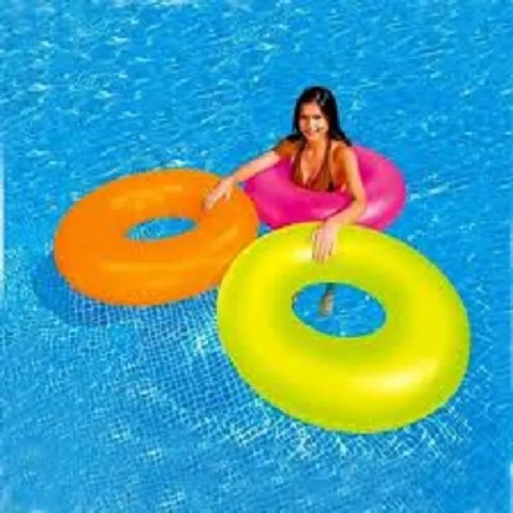 Inflatable Swim Rings Summer Pool Swimming Float Swim Tube Beach Toy For Kids Adults