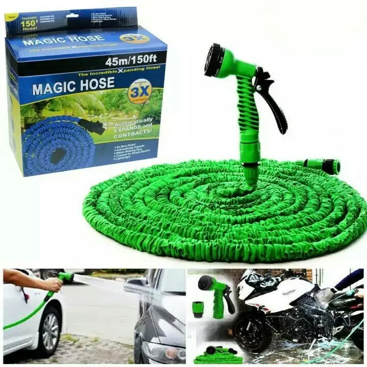 Magic Hose pipe With 7 Spray Gun Functions- 100Ft
