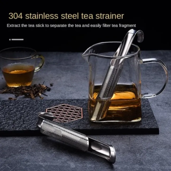 Kitchen Accessories new Tea Strainer Amazing Stainless Steel Infuser Pipe Design Touch Feel Holder Tool Tea Spoon Infuser Filter by Somoyerhat Express