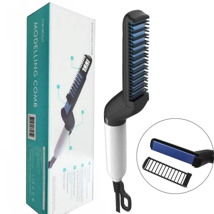 Modelling Comb Men Beard and Hair Quick Straightener