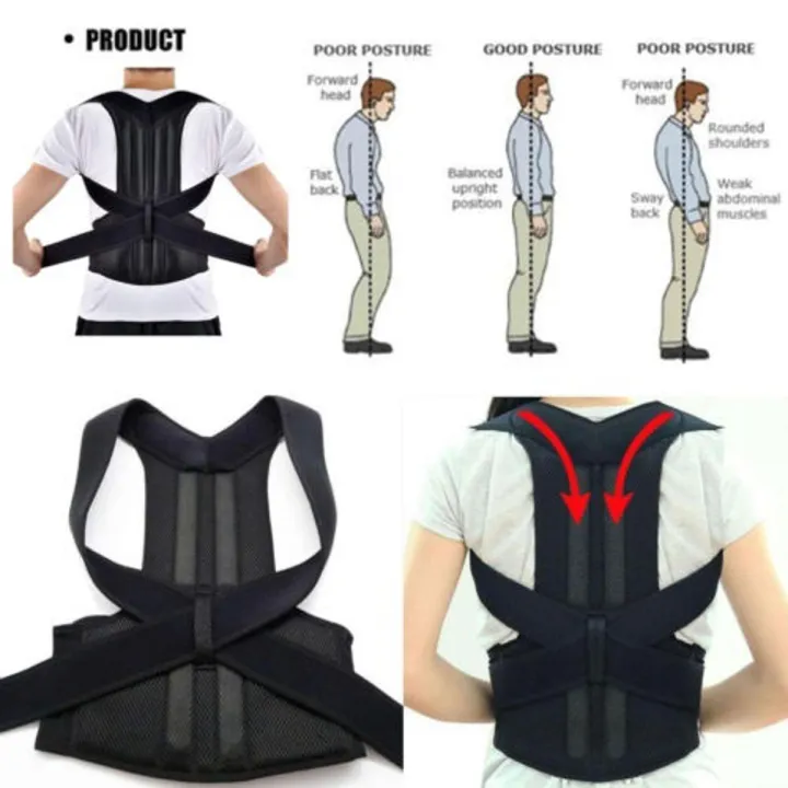 Superb Versatile -Choice and Remark -Posture Support Corrector Back Pain Relief Belt Brace Shoulder Men & Women- Avant-garde