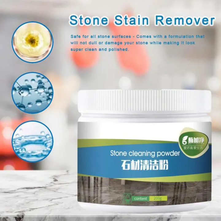 Stone Stain Remover Stone Cleaning Powder Oil Stain Cleaner For Kitchen Floor Biodegradable Household Cleaning Supplies-200gm